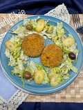 Burger di tonno e zucca con cuore filante