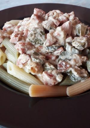Uborkás-vislis penne recept fotója