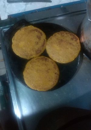 Una foto de Arepas de auyama