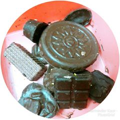 A picture of Homemade chocolates.