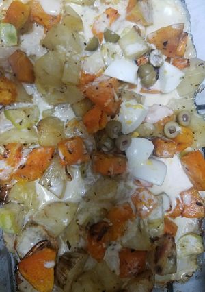 Una foto de Verduras a la crema