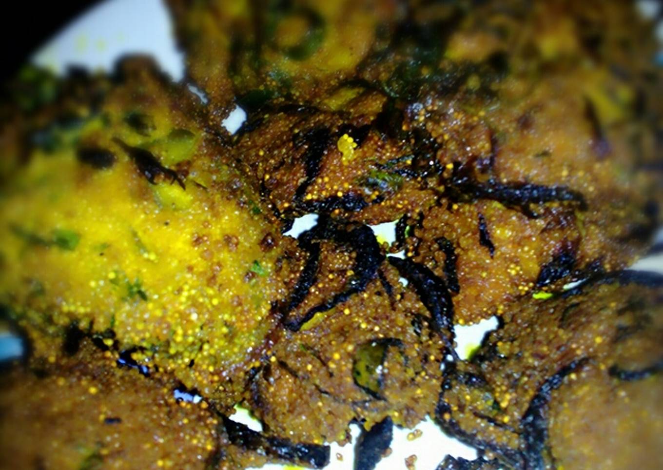 Fish egg fritters