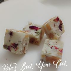 A picture of Homemade Mithai bites.