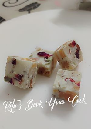 A picture of Homemade Mithai bites.
