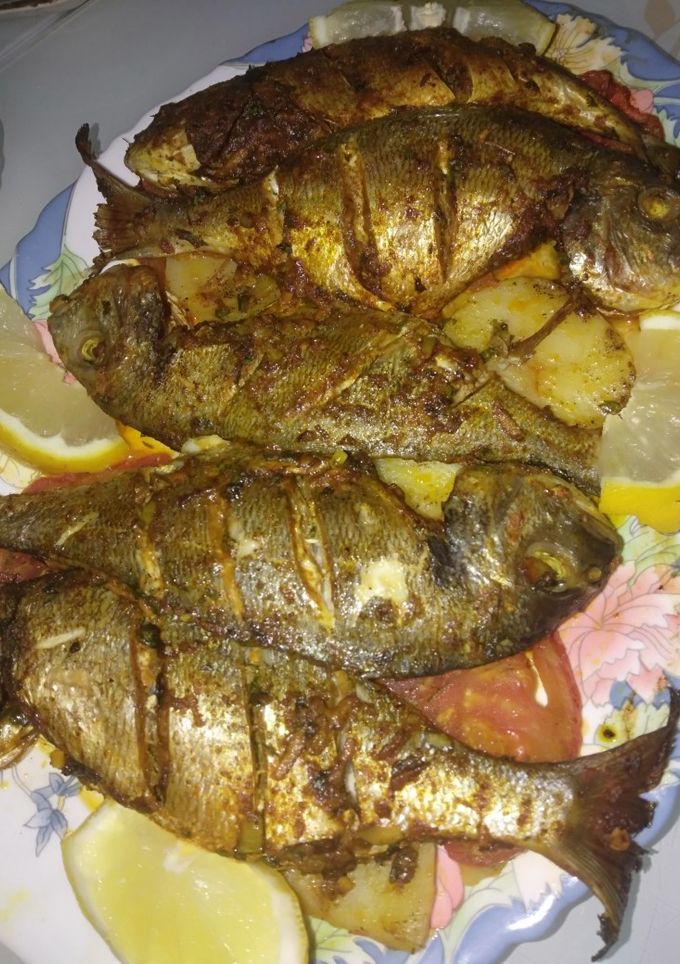 صورة لوصفة سمك الدوراد في الفرن