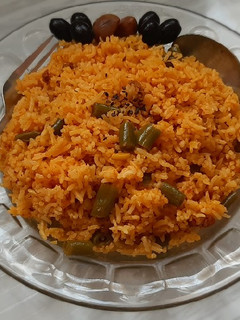 عکسی از دستور لوبیا پلو خوشمزه
