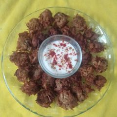 A picture of 🟣Purple Yam 🟣 Potato Pakodas.
