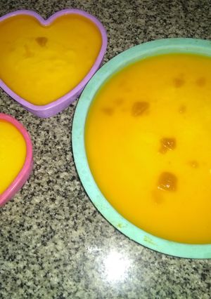 Una foto de Cheesecake de mangos