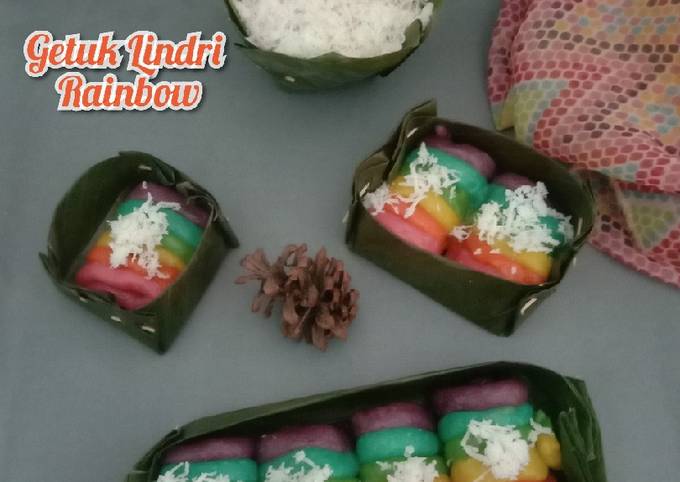 Langkah Mudah untuk Membuat Getuk Lindri Rainbow (tanpa cetakan) wadah aneka jenis takir, Sempurna