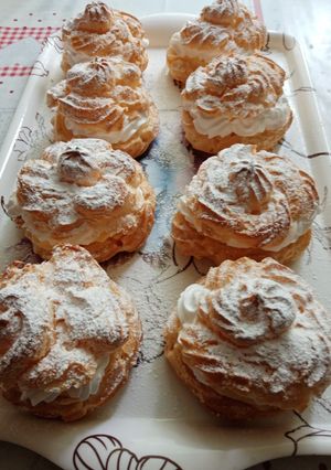 Eclair fánk házi főzött krémmel recept fotója
