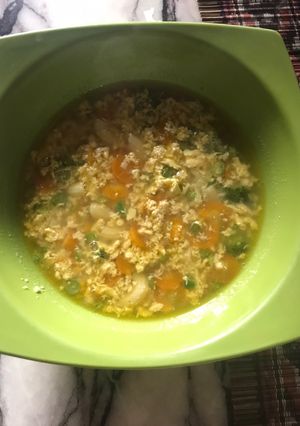 Foto resep Sup macaroni telur ayam kampung - MPASI 11 bulan