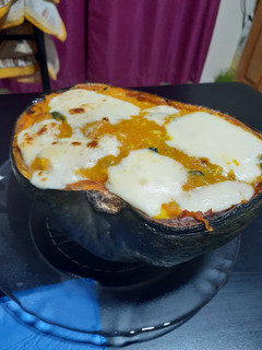 Una foto de Calabaza rellena