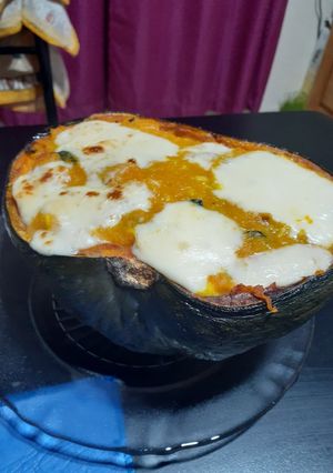 Una foto de Calabaza rellena