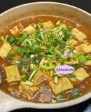 Đậu hũ sốt cà + thịt heo băm