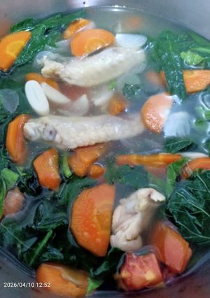 Foto resep Bening Bayam Tetelan ayam