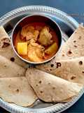 Chapati Minyak Zaitun dengan Kari Ayam Simple
