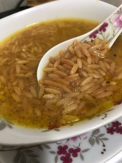 صورة لوصفة شوربة لسان عصفور 🌹