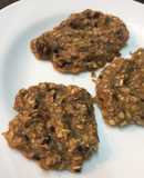 Galletitas de avena, banana, coco y pasas