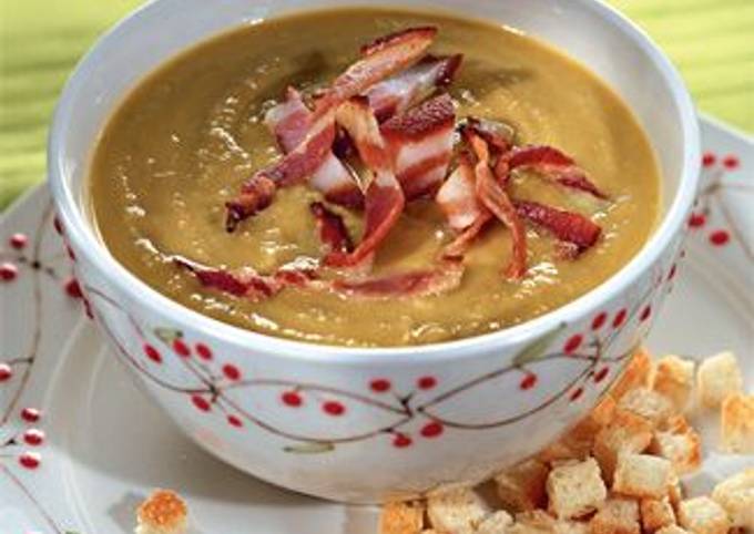 Гороховый суп со свиной грудинкой - пошаговый рецепт