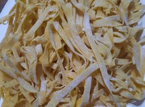 Una foto de Fideos caseros al huevo (cintas)