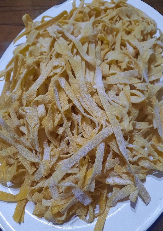 Una foto de Fideos caseros al huevo (cintas)