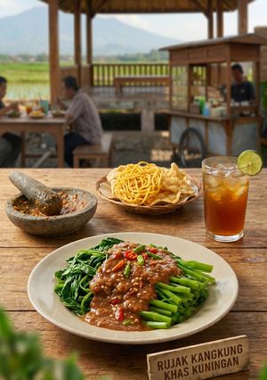 Foto resep Rujak Kangkung khas Kuningan