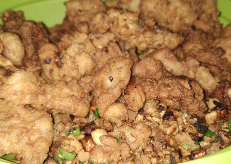 Resep Ayam Crispy Cabe Garam (simple), Enak Banget