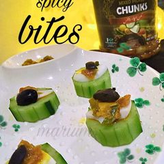 Cucumber spicy bites A picture of Cucumber spicy bites.
