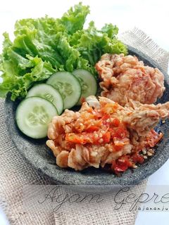 Foto resep Ayam geprek sambal bawang