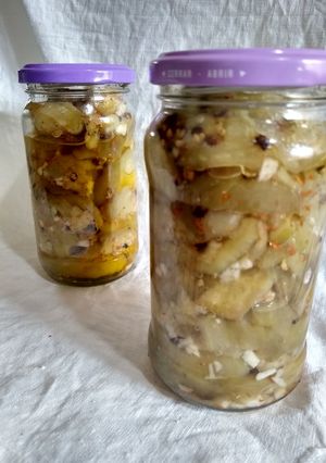 Una foto de Berenjenas al escabeche
