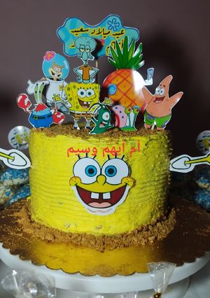 صورة لوصفة كيكة عيد ميلاد اطفالي 😍