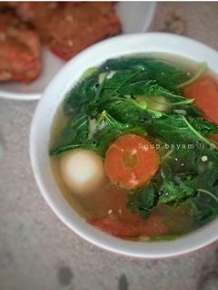 Foto resep Soup bayam