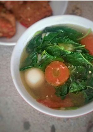 Foto resep Soup bayam
