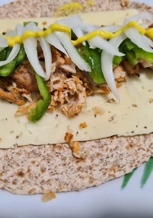 Una foto de Fajita de pollo express