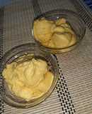 Helado de mango saludable