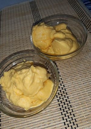 Una foto de Helado de mango saludable