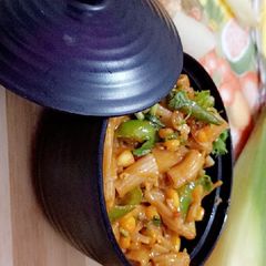 A picture of Corn Pasta.