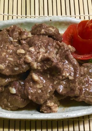 Hình của món Bắp bò gói giấy bạc đút lò.