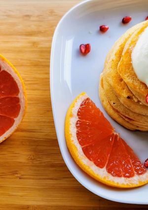 Foto de Panquecas de Toranja & Mascarpone