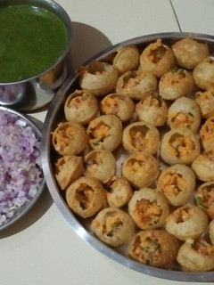 A picture of Instant Pani puri.