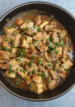 Foto resep Chicken and Tofu with Homemade Teriyaki Sauce