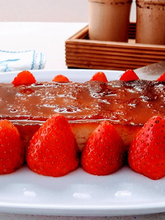 Una foto de Flan de galletas en microondas