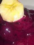 Helado natural de pitahaya y banano