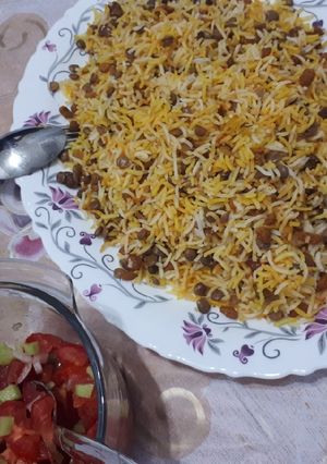 عکسی از دستور عدس_پلو