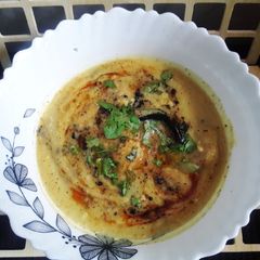 A picture of Spicy Urad dal kadhi.