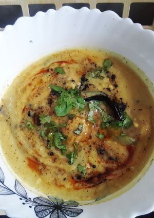 A picture of Spicy Urad dal kadhi.