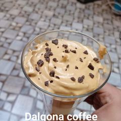 A picture of Dalgona coffee.