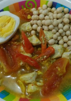 Foto resep Soto Campur kuah Santan
