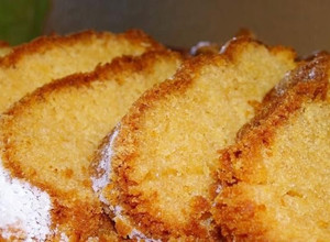 Una foto de Pastel de naranja licuada