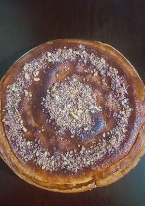 عکسی از دستور خاگینه مغز دار یا قیقاناخ از تبار اذربایجان